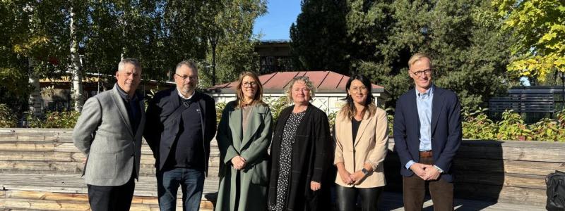 Tobias Vahlne (ACE), Magnus Berglund (VTI), Sanna Orellano (ACE), Åsa Artun (VTI), Ida Lindh (Skellefteå Municipality), and Mattias Haraldsson (VTI).. Foto: VTI