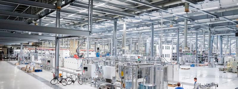 Dåliga utsikter även för staden Salzgitter, som är tillsammans med Wolfsburg och Braunschweig en del av Volkswagens så kallade Battery Valley. Anläggningen skulle i framtiden bli koncernens centrum för batteriproduktion. Expansionsmöjligheterna för fabriken har dock försämrats under senaste åren. Foto: Volkswagen Saltzgitter
