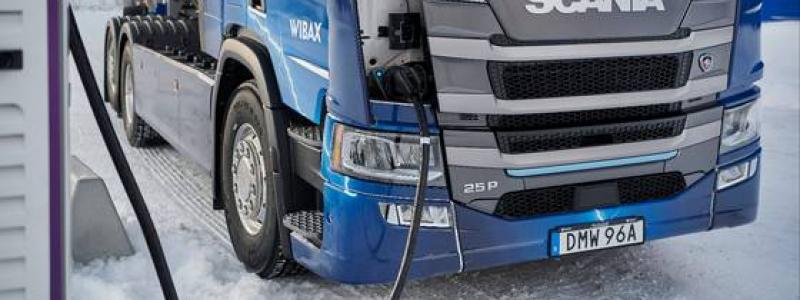 Scania ligger långt framme när det gäller elektrifierade tunga lastbilar. Foto: Scania