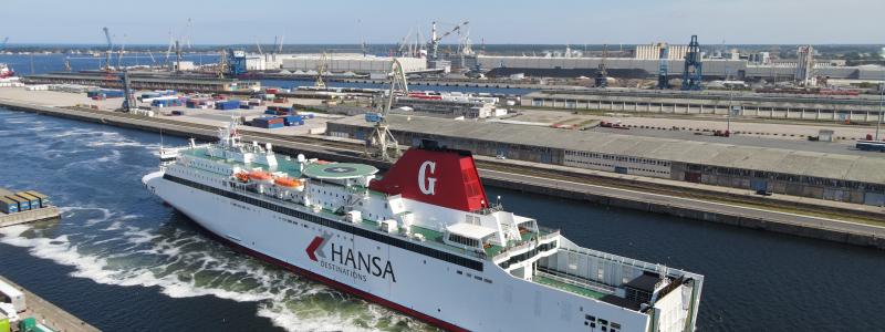 Hansa Destinations går från tre till sex avgångar i veckan med avgångar från hamnarna Nynäshamn och Rostock. Foto: Port of Rostock
