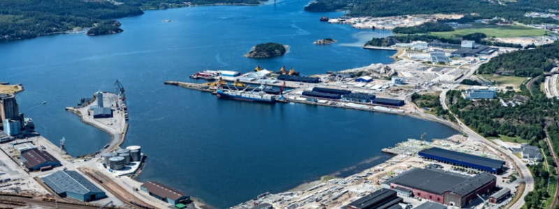 Uddevalla Hamn kommer att spara tid och öka kontrollen men nytt terminalsystem. Foto: Uddevalla Hamn