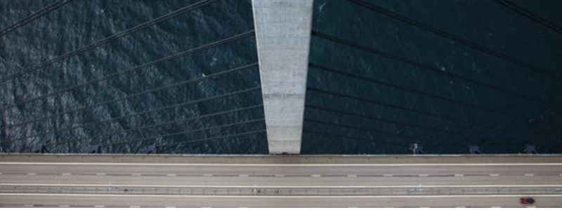 Personbilstrafiken över Øresundsbron minskar med 39,2 procent. Foto: Øresundsbro Konsortiet