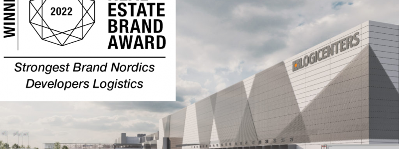 För fjärde året i rad vinner Logicenters Real Estate Brand Award. Foto: Logicenters