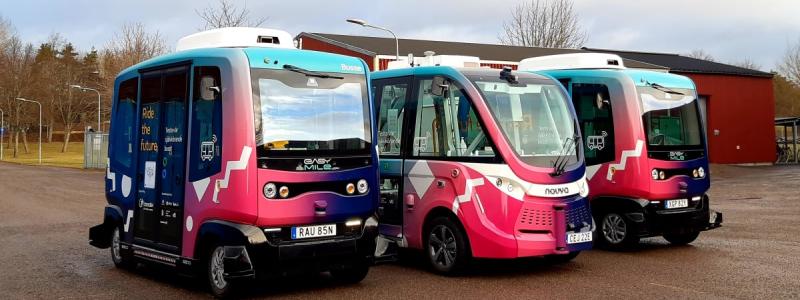 Linköping får sitt tredje autonoma fordon. Foto: Transdev