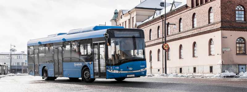 All stadstrafik i Skövde ska vara eldriven fram till 2030. Foto: Västtrafik