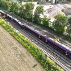 De inblandade tågen. Rail Accident Investigation Branchs bild av tågkollisionen i Bedford 2026. Foto publicerad av Wikipedia Commons Lic. Kredit: Elstow