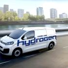 En reklambild av den bränslecellsdrivna Citroën Jumpy. Bild: Stellantis.