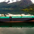 Företaget driver en stor flotta av så kallade roro-fartyg (roll-on/roll-off), som är särskilt utformade för att lasta och lossa fordon effektivt. Foto: Wallenius Wilhelmsen