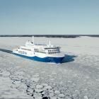 Aurora Botnia återvände från varvet i Nådendal 11 januari. Foto: Wasaline