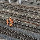 Arbetare från SNCF Réseau på spåren vid Strasbourgs station. Foto: Wikipedia Commons, Kredit: Kevin B