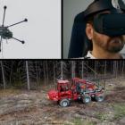 Den 5G-utrustade drönaren användes som en luftburen basstation i mobilnätet, för att på så sätt skapa en tillfällig och robust uppkoppling. Foto: Skaparkraft Film & Musikproduktion