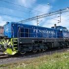 I dag finns tre privata godstågsoperatörer i Finland: Fenniarail, Nurminen Logistics och Arctic Rail. Bilden visar ett av Fenniarails lokomotiv. Foto: Wikipedia Common. Kredit: Fenniarail
