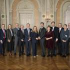 Deltagarna i mötet var (från vänster på bilden): Linus Eriksson, vd, Øresundsbro Konsortiet, Sofie Findling Andersen, underdirektör, Dansk Erhverv; Peter Lanng Nielsen, styrelseordförande DI Hovedstaden; Per Tryding, vice vd, Sydsvenska Industri- och Handelskammaren; Jan Juul Christensen, Managing Director, Greater Copenhagen; Jessica Rosencrantz, Sveriges EU-minister med ansvar för nordiska frågor; Morten Dahlin, Danmarks minister för nordiska frågor; Katrin Stjernfeldt Jammeh, vice ordförande, Greater Copenhagen samt kommunstyrelsens ordförande, Malmö; Carl Johan Sonesson, vice ordförande Greater Copenhagen och regionstyrelsens ordförande, Region Skåne; Hans Wallmark, Sveriges ambassadör till Danmark; Eva Egesborg Hansen, Danmarks ambassadör för Nordiskt Samarbete; Jens Kisling, Danmarks ambassadör till Sverige. Foto: Greater Copenhagen