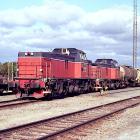 Svenska Green Cargos T44-lok i arbete på finska staden Torneås godsbangård. Foto: Wikipedia Commons Lic. Kredit: Methem (Mikko J. Putkonen)
