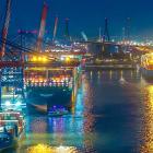 Tysklands största exporthamn i Hamburg. Foto: The Port of Hamburg