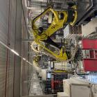 Robotar sköter det sista plocket på pall, som tidigare var ett manuellt moment. Foto: Simon Matthis