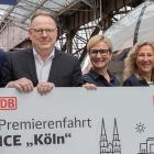 I samband med premiären döpte Deutsche Bahn ett av sina ICE 3neo-tåg till ”Köln” under en ceremoni vid Kölns centralstation. Foto: Deutsche Bahn