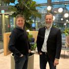 Juha Rissanen, VD för Wibax Logistics Oy och Tero Väyrynen, VD för Wibax Finland Oy. Foto: Wibax