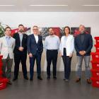 Från vänster: Dirk Veld (Head of Supply Chain Network Design, Kramp), Kim Ebbe Jakobsen (Element Logic), Roeland Tjebbes (CFO, Kramp), Nikolaj Bjørn Eriksen (Element Logic), Saša de Jong (VP Supply Chain & Operations, Kramp), Mark Weetink (Managing Director Nordics, Kramp). Foto: Element Logic