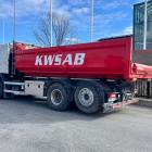 Lastbil vid Slussen i Stockholm. Foto: Stina Wickenberg