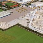 Visualisering av det planerade logistikcentret vid Liebherr-Hydraulikbagger GmbH i Kirchdorf vid floden Iller. Bild: Liebherr-Hydraulikbagger GmbH