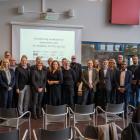 Representanter från bland andra Norrköping Science Park, JetPak, Aero EDIH, UMS Skeldar, Linköpings universitet, ACR, Savback och Science Park Gotland samlades på Norrköping Airport för premiären av en simulerad drönarflygning mellan Gotland och Norrköping. Foto: SoVisuals