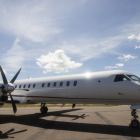5 000 passagerare reste Malmö–Bromma första månaden. Foto: Skåne Aviation