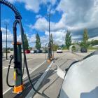 Laddning vid Kupolen i Borlänge. Foto: Stina Wickenberg