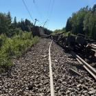 Olyckan inträffade strax före klockan 15 den 25 juni i Bollebygds kommun. Foto: Infranord
