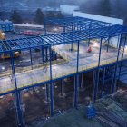 Flen byggs just nu en ny frysanläggning. Foto: NewCold Nodic