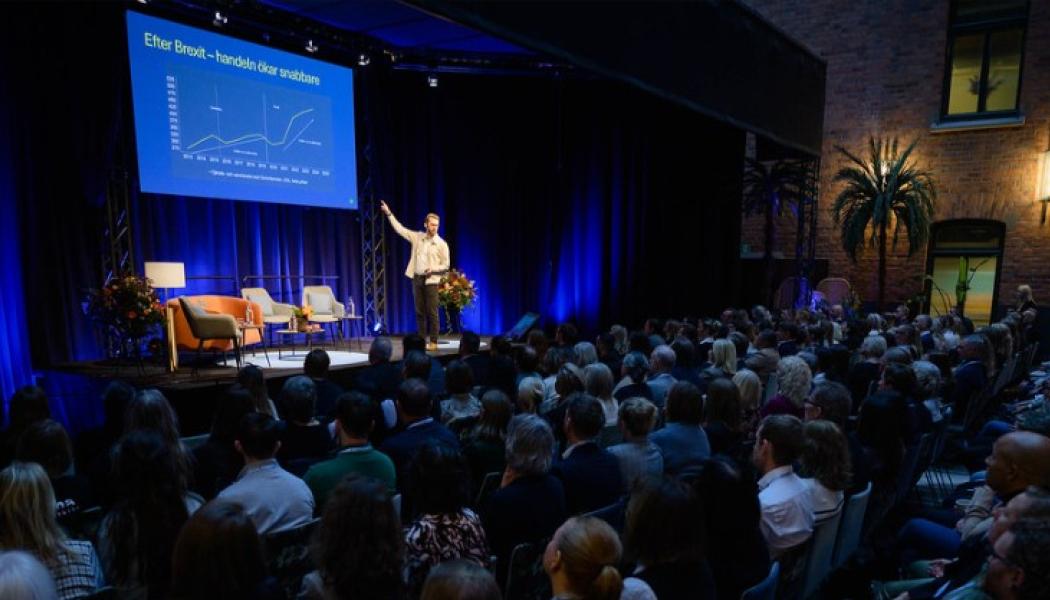 Över 300 experter, myndigheter och företag samlades på Tulldagen 2025 i Stockholm för att analysera hur nya förutsättningar kommer att påverka den internationella handeln 2026. Foto: Daniel Ivarsson/Stockholms Handelskammare