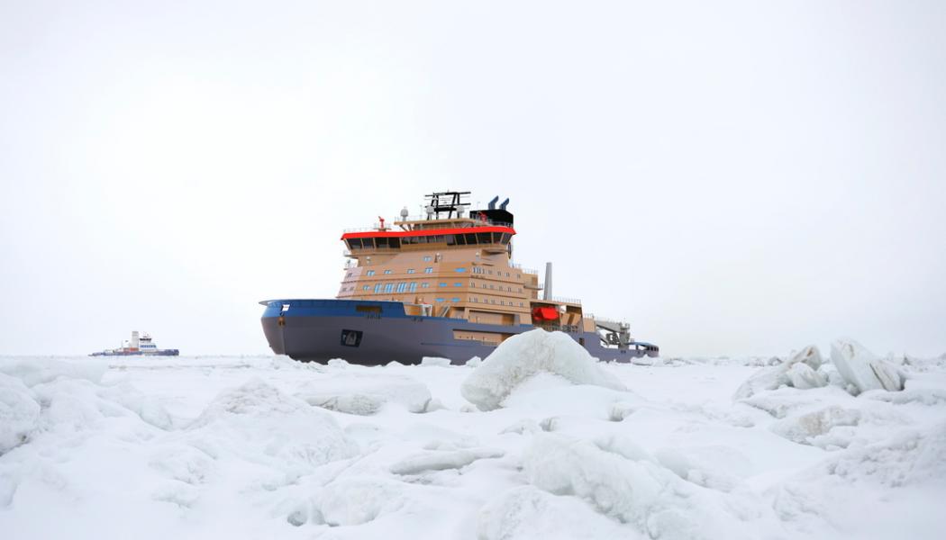 Aker Arctic/Sjöfartsverket: Illustration av hur Sveriges nya isbrytarna kan se ut.