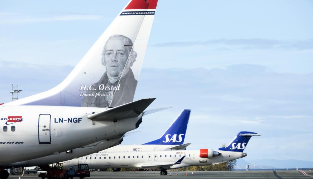 Gorm Kallestad/NTB/TT: SAS, Norwegian och Widerøe påverkas när flygtekniker lägger ner arbetet. Arkivbild.