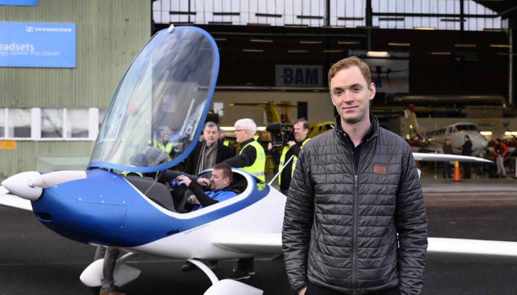Anders Wiklund/TT: Anders Forslund, grundare och vd för bolaget Heart Aerospace. Arkivbild.
