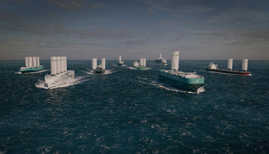 Oceanbird: Är det så här det ska se ut på världshaven i framtiden? Bilden är en illustration framtagen av företaget Oceanbird som planerar tillverkning av så kallade vingsegel.