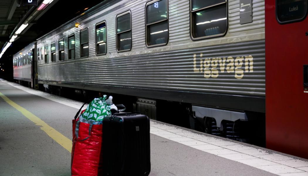 Henrik Montgomery/TT: Nattåg på Stockholms central. Arkivfoto.