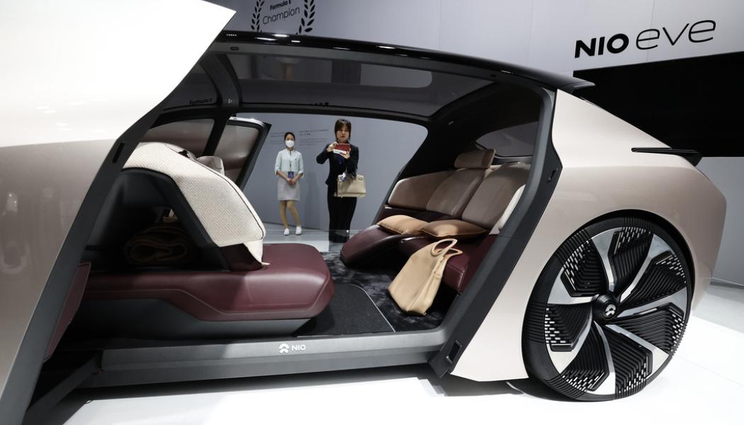 Ng Han Guan/AP/TT: Kinesiska Nio visar upp en av företagets mer futuristiska modeller.