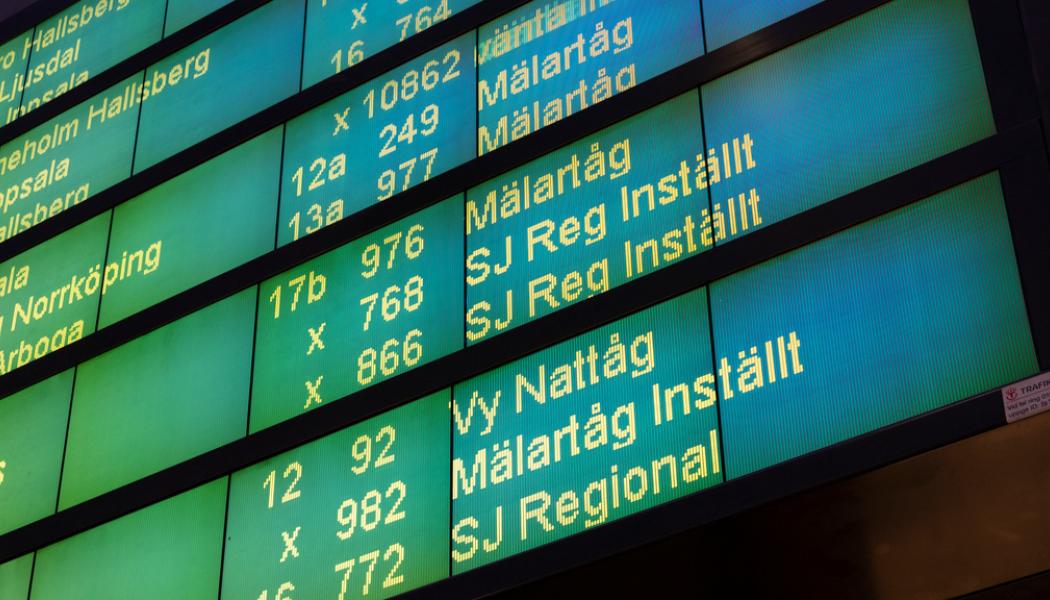 Johan Jeppsson/TT: Flest klagomål handlar om förseningar och inställda avgångar. Arkivbild.