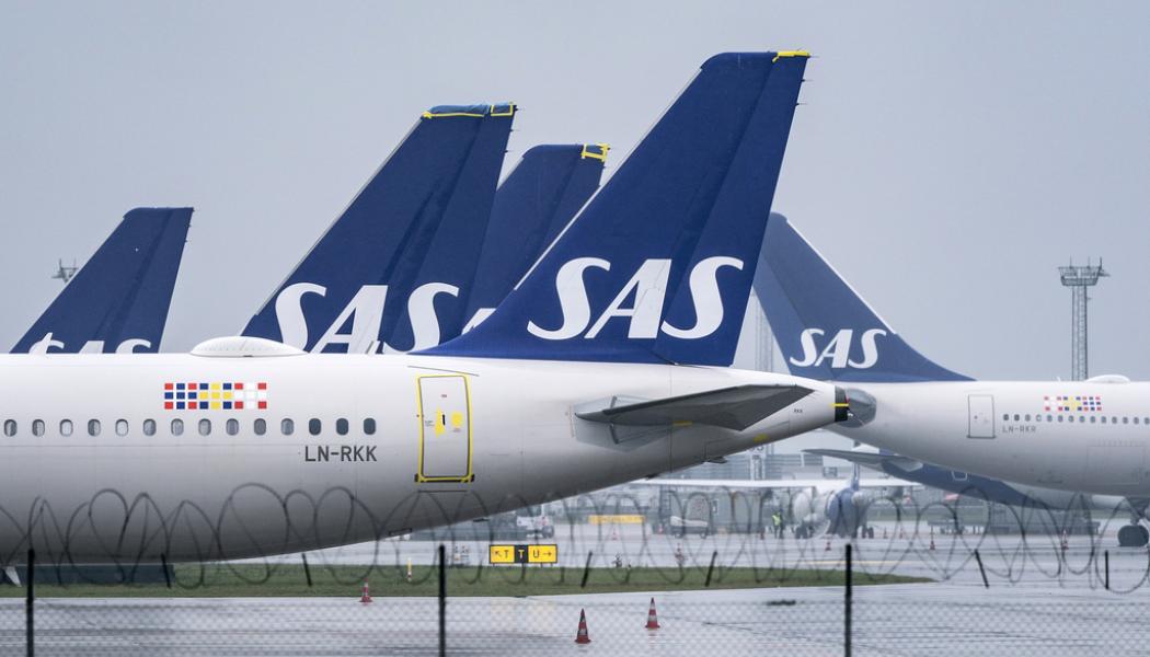 Johan Nilsson/TT: Många SAS-plan stod parkerade i pandemin. Arkivbild.