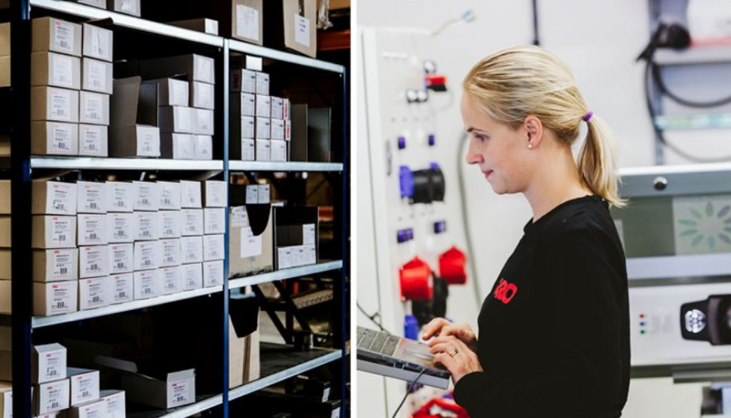 Logistikanläggningen i Polen skapar utökad kapacitet inom affärsområdet Garo E-mobility. Foto: Garo