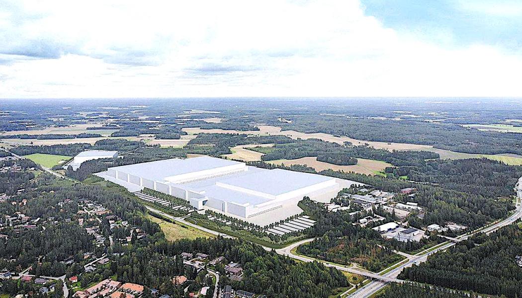 Logistikcentralens strategiska läge erbjuder goda transportförbindelser, Bild: ARKKITEHTUURITOIMISTO B & M OY