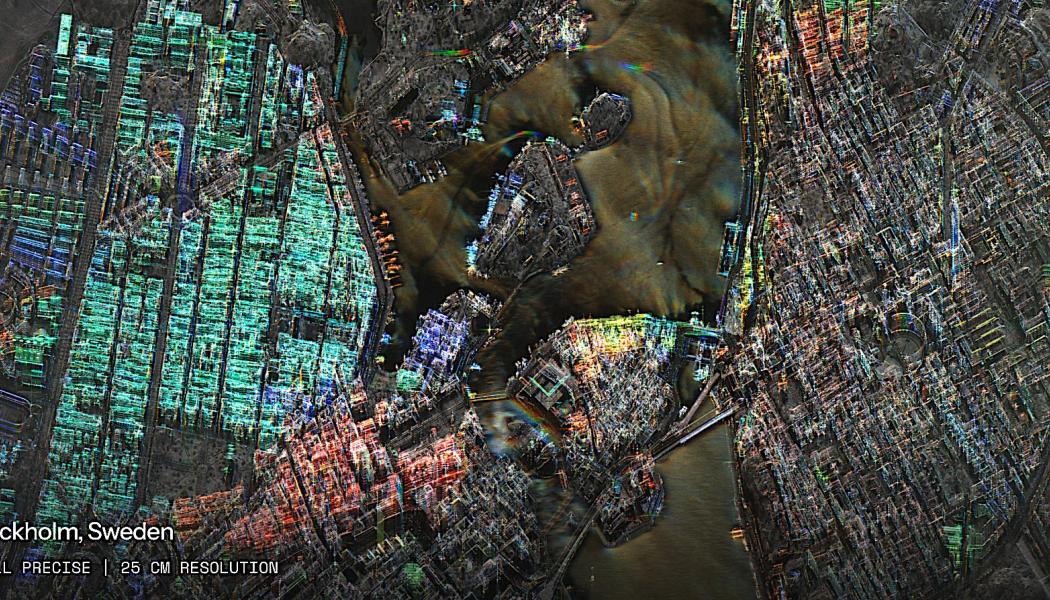 Stockholm från rymden. Foto: Iceye Oy