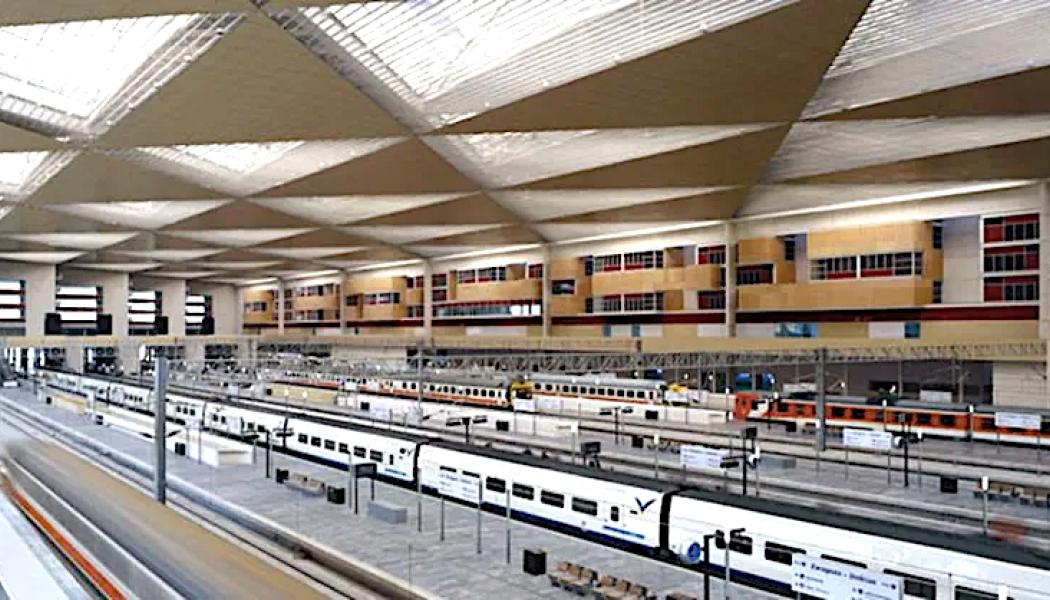 Järnvägsstationen i Vigo, Spanien. Screenshot/ treneando