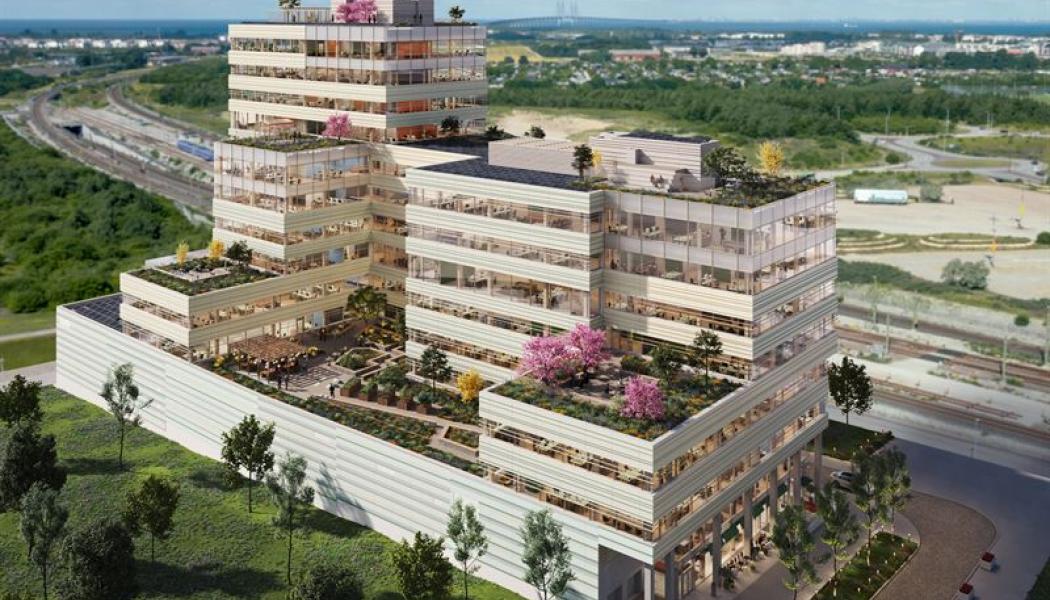 Kontorshuset Vista (Bläckhornet 1) i Hyllie. Foto: Wihlborgs Fastigheter