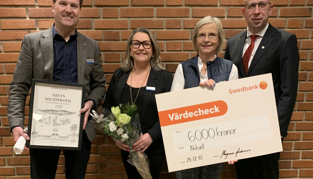 Prisutdelning Årets Miljöprofil Foto: Ahlsell