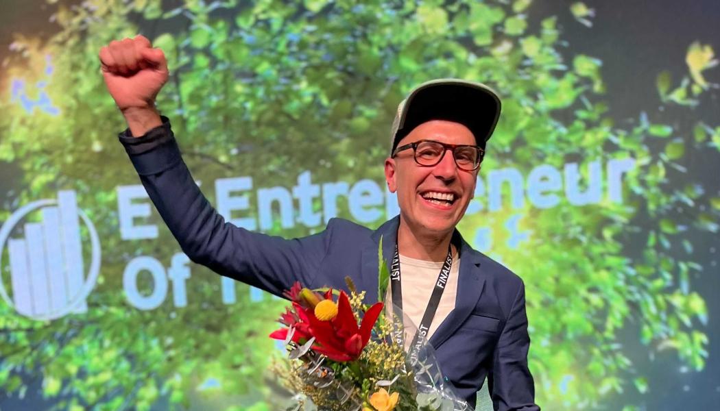 Ali Ghoce är den enda av finalisterna i de fyra olika katergorierna som är verksam inom logistikbranschen eller livsmedelsbranschen. Fotograf: Jackie Dahl på Biggyfilm