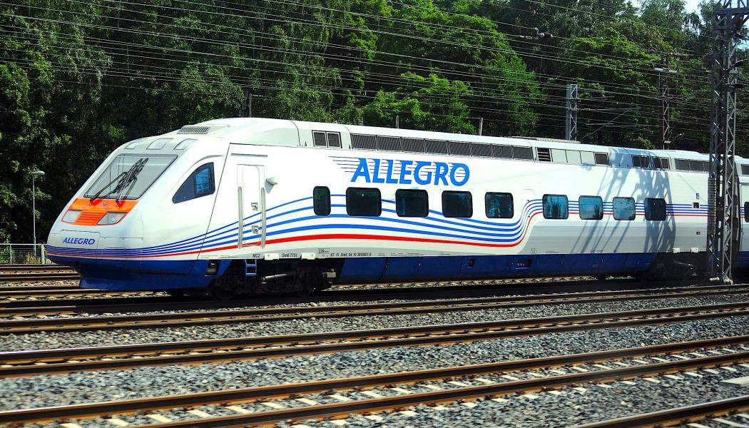 Allegro/Sm6-tåg i Helsingfors. Foto: Wikipedia Common, kredit: Ralf Roletschek 