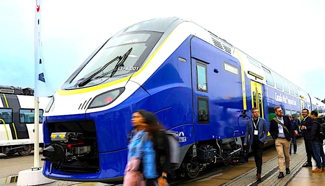 Coradia Max kommer att tas i drift i regionen Niedersachsen i Tyskland år 2025 och förväntas spela en viktig roll i moderniseringen av den tyska regionaltrafiken. Foto: Messe Berlin