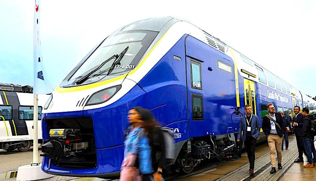 Coradia Max kommer att tas i drift i regionen Niedersachsen i Tyskland år 2025 och förväntas spela en viktig roll i moderniseringen av den tyska regionaltrafiken. 
Foto: Messe Berlin
