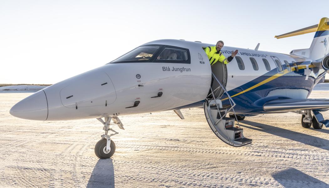 Svenskt Ambulansflyg lägger ett uppstartsår till ända och blickar framåt för fortsatt utveckling av verksamheten tillsammans med Sveriges samtliga regioner. Foto: Svenskt Ambulansflyg